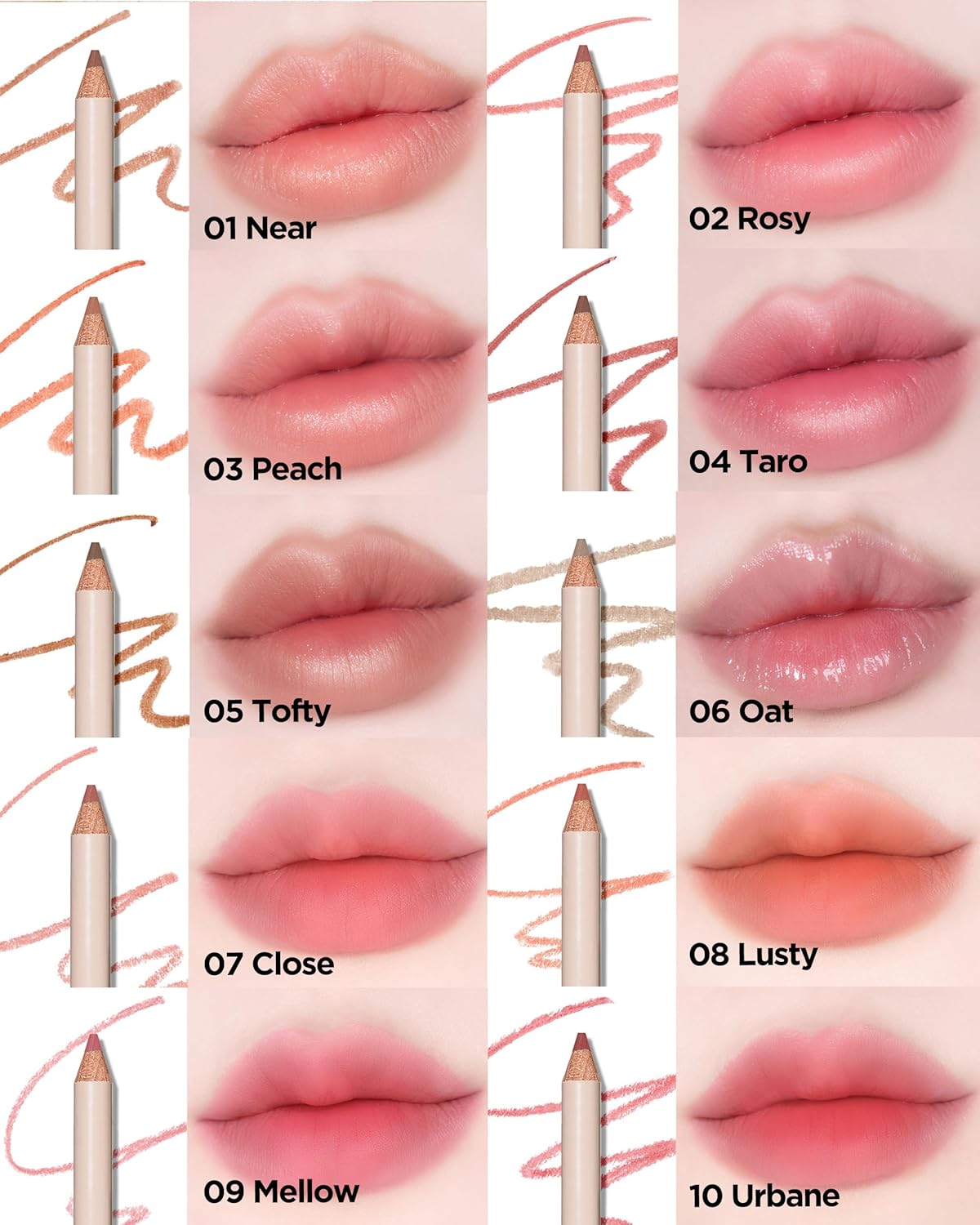 The Saem Cover Perfection Lip Pencil - 6 Colors [#04 Taro]